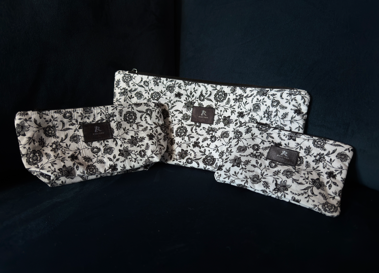 Cosmetic Bag Set — 3 Pieces