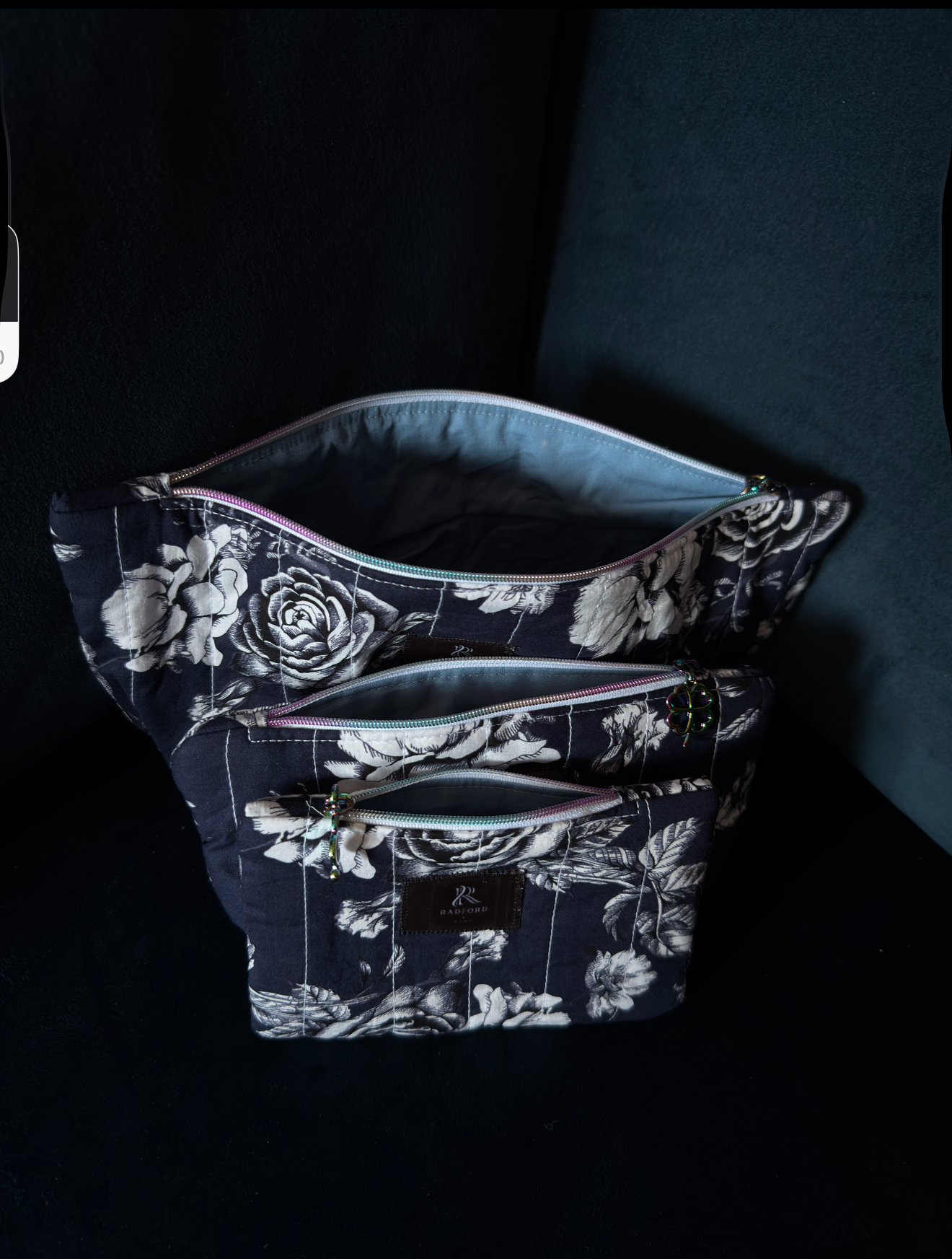 Cosmetic Bag Set — 3 Pieces